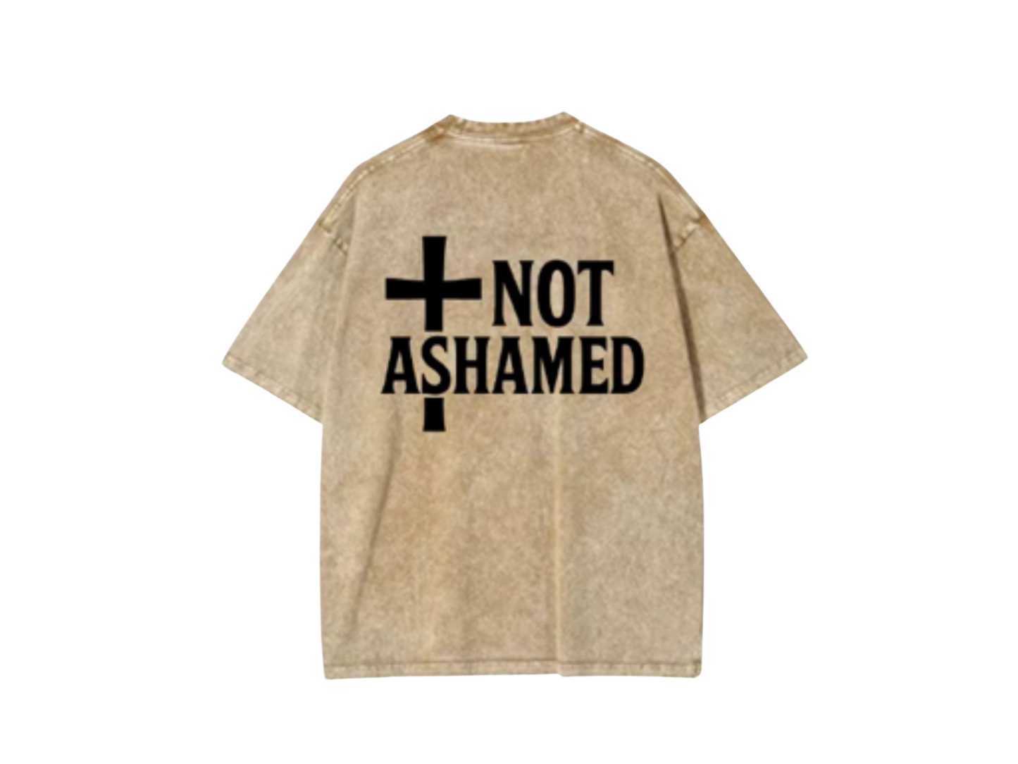 Not Ashamed Oversized Vintage Washed Unisex Tee