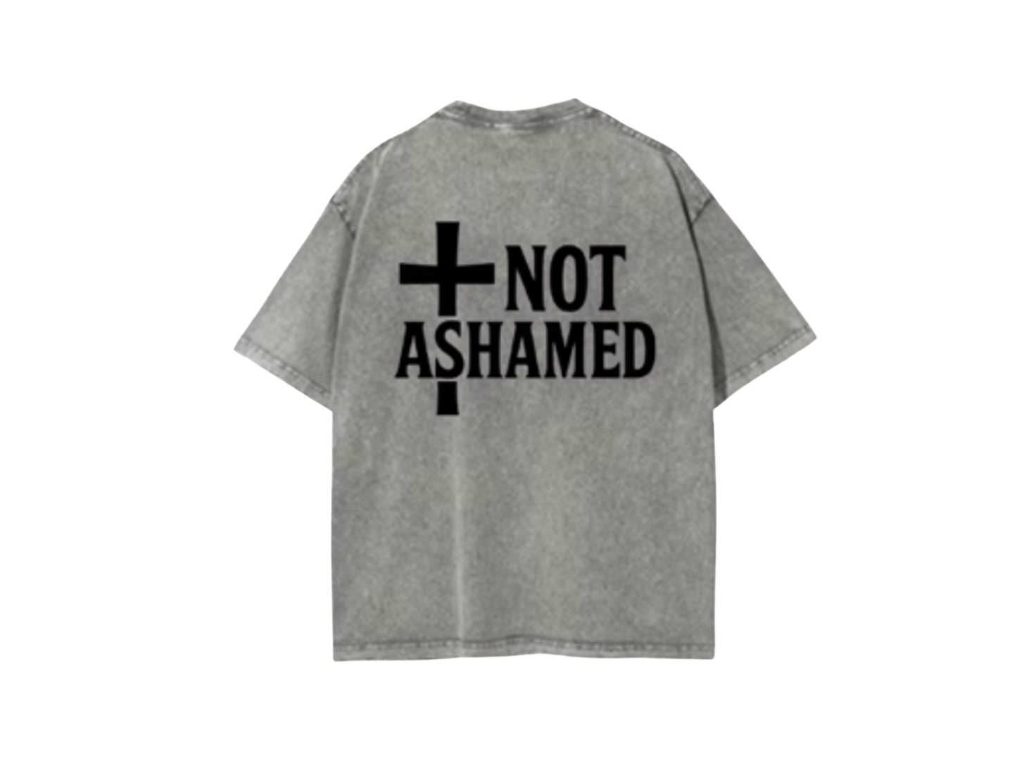 Not Ashamed Oversized Vintage Washed Unisex Tee
