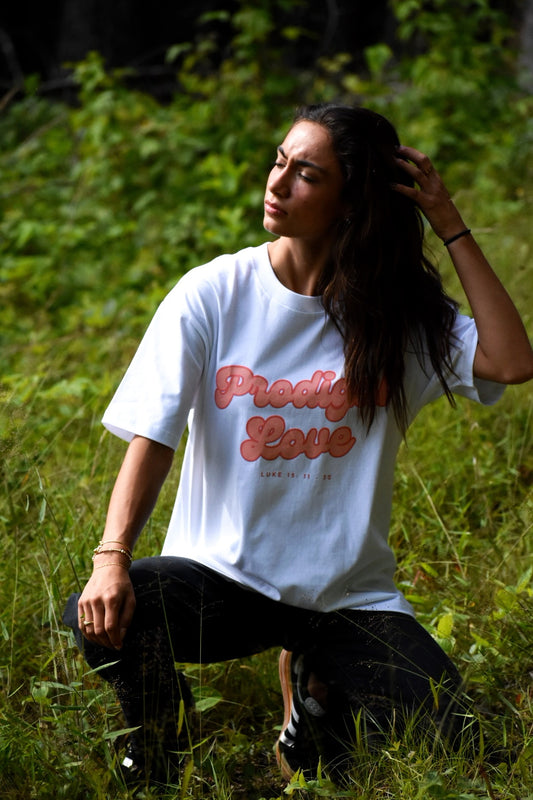 Prodigal Love Pink Logo Women’s Tee