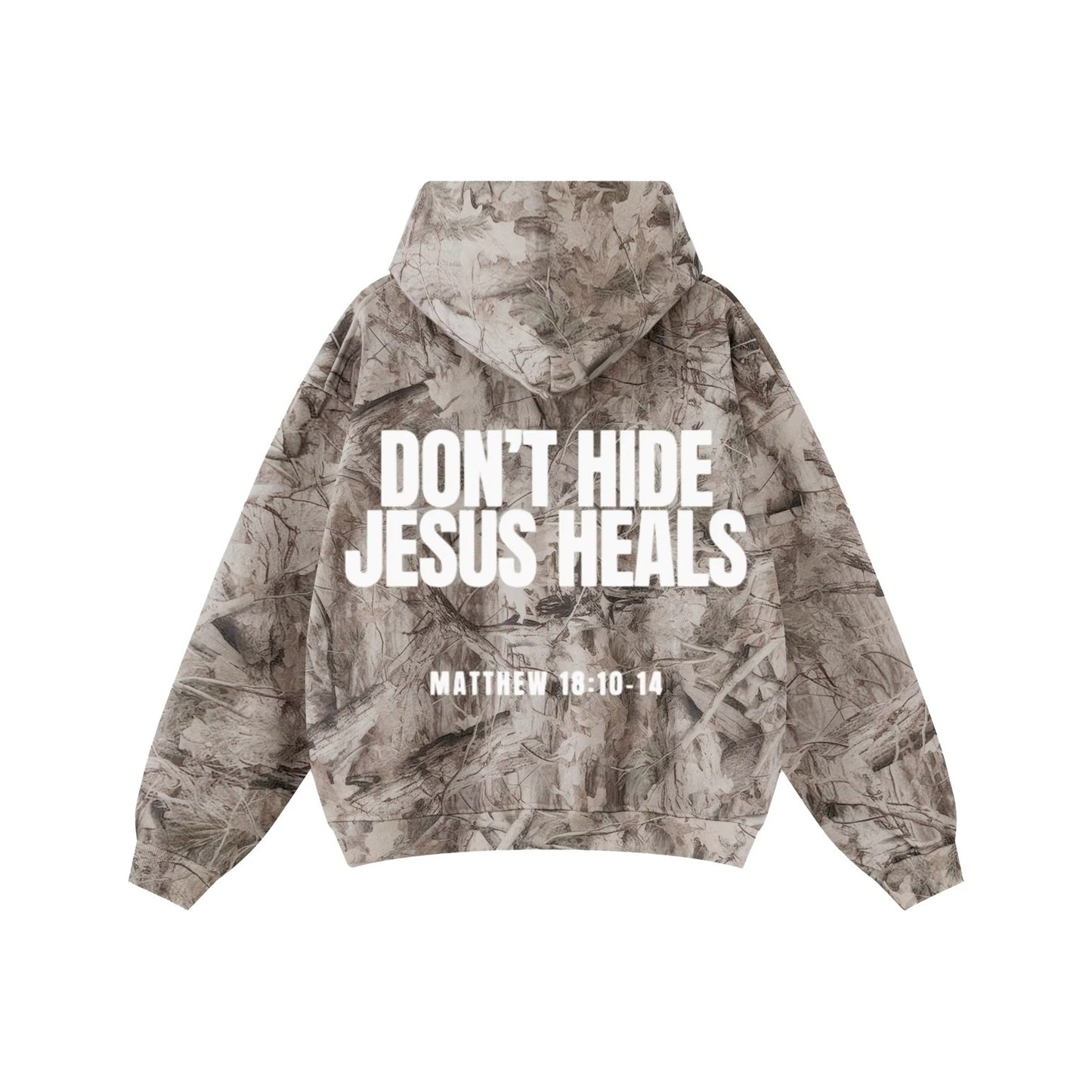 PRE-ORDER Jesus Heals Camouflage Unisex Hoodie