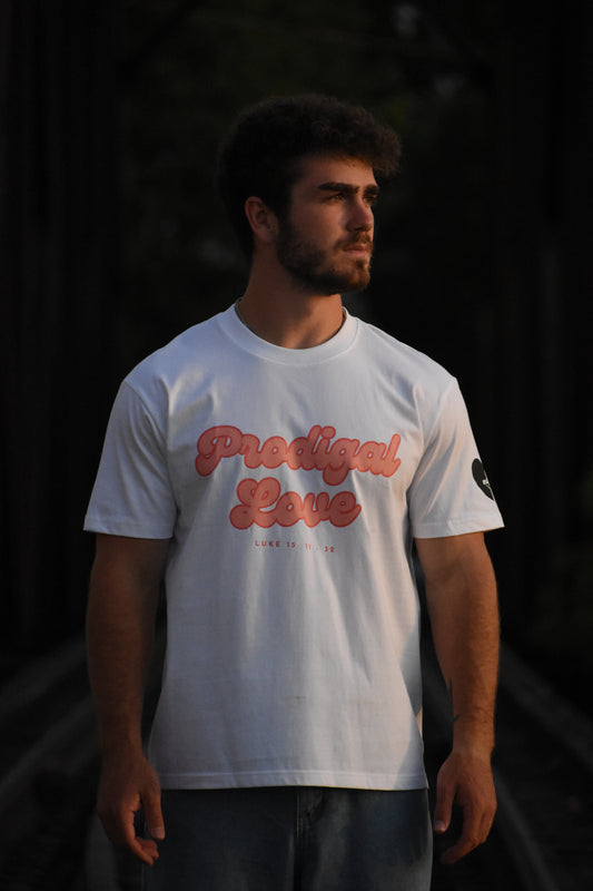 Prodigal Love Pink Logo Men’s Tee