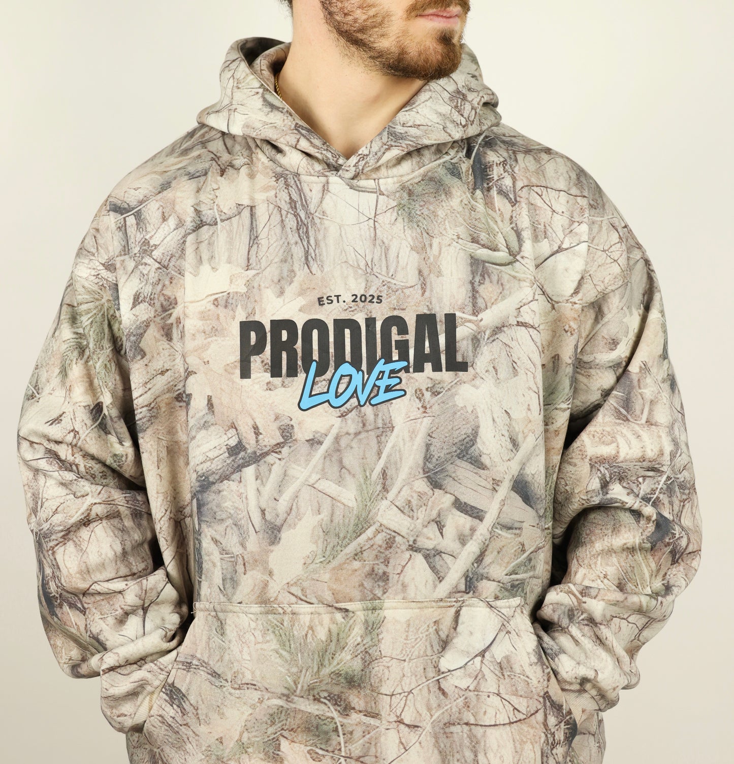 JESUS HEALS Blue Camouflage Unisex Hoodie